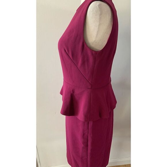 Ann Taylor fusia color dress size 0 stretchy work dress - Picture 2 of 6